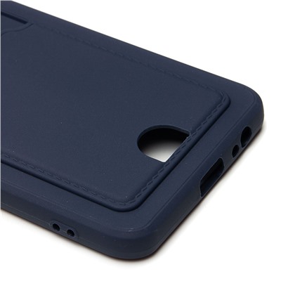 Чехол-накладка SC315 с картхолдером для "Xiaomi Poco M5s" (dark blue)