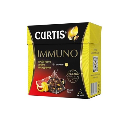 Чай                                        Curtis                                        Immuno Tea 15 пак.*1,7 гр.черный+ витамины (12) 102291