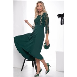 Платье Лика (зелёное) П7521