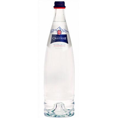 Напитки                                        Черноголовка                                        CRISTELLE Природная питьевая вода "Куртуа" негазированная 0,75 л, ст/бут. (6)
