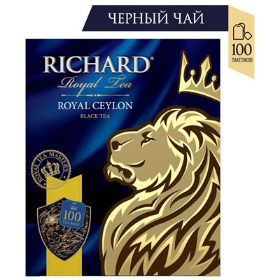 Чай                                        Richard                                        Royal Ceylon 100 пак.*2 гр.черный (6) 102183