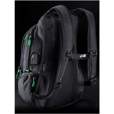 Рюкзак SkyName 90-102 черный-зеленый 30Х16Х42