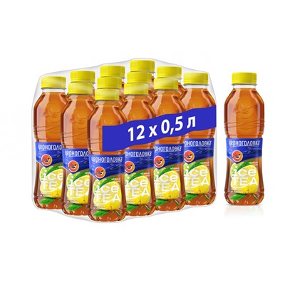 Напитки                                        Напитки из черноголовки                                        Холодный чай черный Лимон-Лайм 0,5 л, ПЭТ (12)/в пал 108