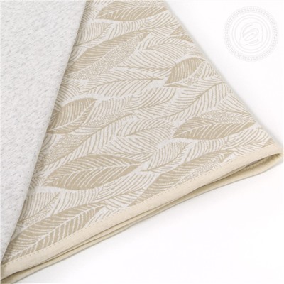 Одеяло-покрывало Листья бежевые Арт Дизайн
