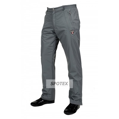 Мужские брюки из плащевой ткани с флисом 26M-3K-393 темно-серый