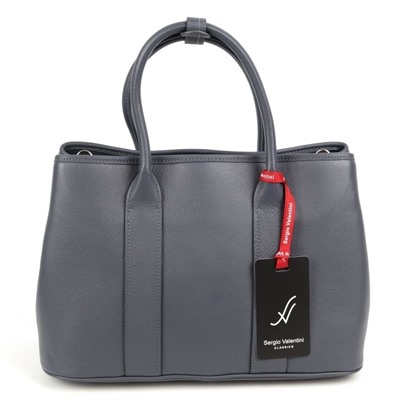 Женская кожаная сумка Sergio Valentini SV-SZ708 НавиГрей