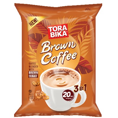 Напитки                                        Torabika                                        3 в 1 BROWN COFFEE 25 гр.х 20 пак., м/у (12) (в пал.60)