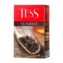 Чай                                        Tess                                         Санрайз 200 гр. черный кр.лист (12) (1004)