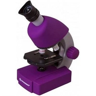 Микроскоп Bresser Junior 70121 (увеличение от 40 до 640 крат, фиолетовый), (Levenhuk, 2021)