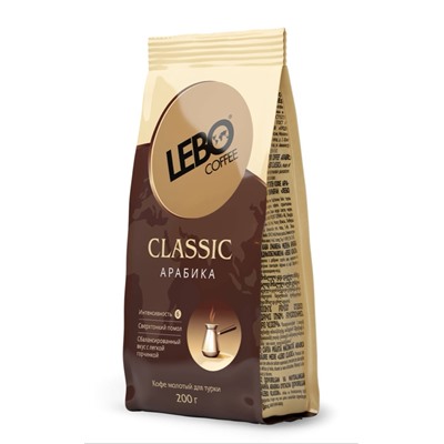 Кофе                                        Lebo                                        Classic 200 гр. молотый д/турки (25)