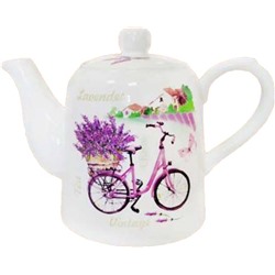 Сувенирная продукция                                        Get&joy                                        Чайник керамический без чая "Лаванда" 700 гр. (6) (6667)