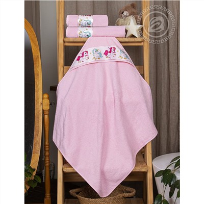 Уголок и полотенце Мойдодыр розовый Арт Дизайн