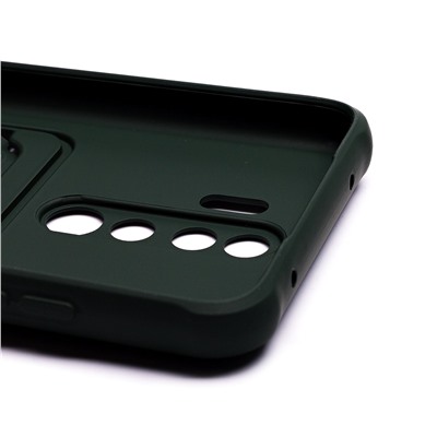 Чехол-накладка SC304 с картхолдером для "Xiaomi Redmi Note 8 Pro" (dark green)
