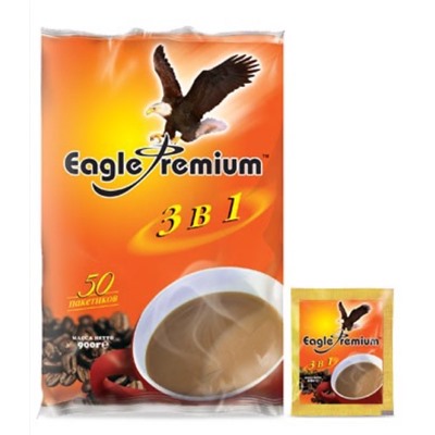 Кофе                                        Eagle premium                                        Кофе 3 в 1 Игл Премиум 18 гр. х 50 пак. (20)