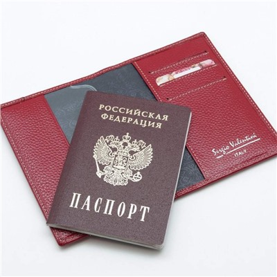 Женская кожаная обложка для паспорта Sergio Valentini СВ 8086-005/2