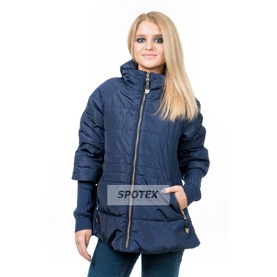 Подростковая демисезонная куртка для девочки Levin Force L-1501 т. синий