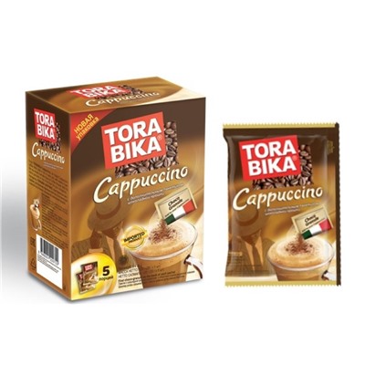 Напитки                                        Torabika                                        Капучино с шоколадной крошкой 25 гр.х 5 пак., картон (24) (в пал.84)