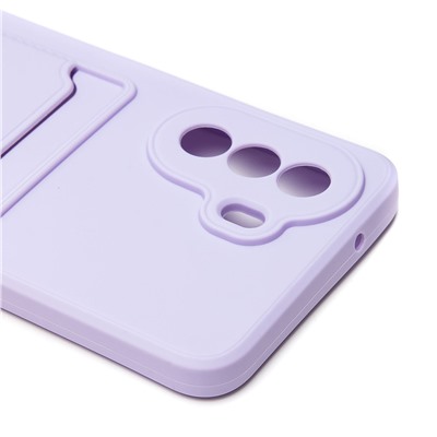 Чехол-накладка SC315 с картхолдером для "Huawei nova Y70/nova Y70 Plus" (light violet)