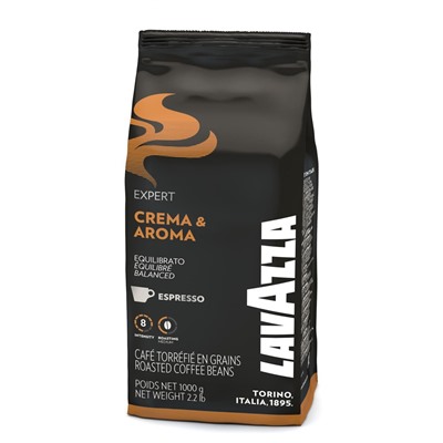 Кофе                                        Lavazza                                         Крем арома Expert 1000 гр. зерно (6) черная /2964