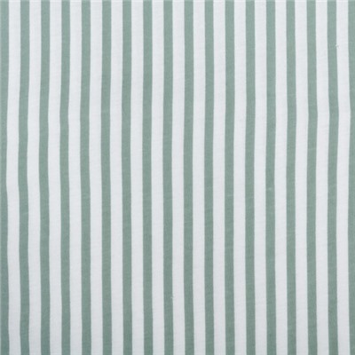 Ткань на отрез кулирка R2018-V15 Полоса цвет мята