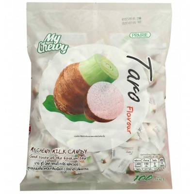 Жевательные молочные конфеты - ириски с таро My Chewy 67 или 360 гр