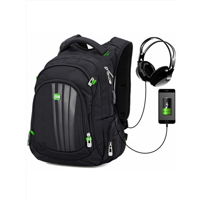Рюкзак для подростков SkyName 90-130 зеленый 33Х19Х44