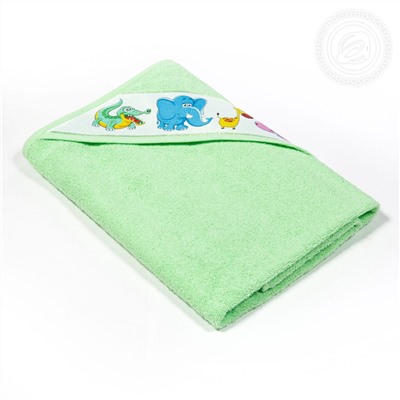 Уголок и полотенце Мойдодыр зеленый Арт Дизайн