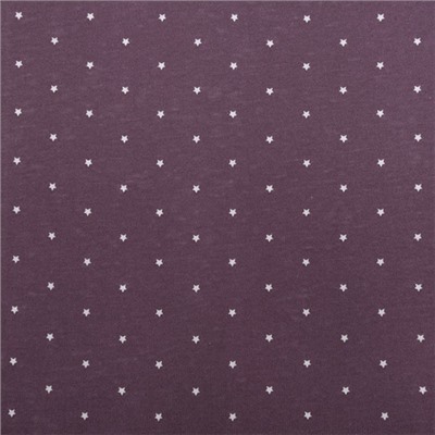 Ткань на отрез кулирка R1588-V1 Мелкие звездочки цвет фиолетовый