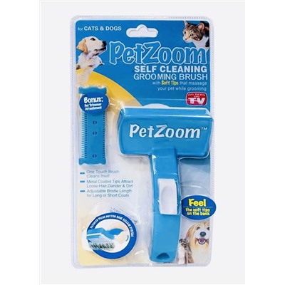 Щетка-расчёска для шерсти животных Pet Zoom