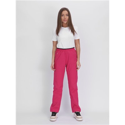 Утепленные спортивные брюки женские розового цвета 88149R