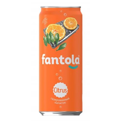 Напитки                                        Fantola                                        Лимонад Fantola Оранж 0,45 л, ж/б (12)/в пал 128