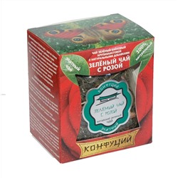 Чай                                        Конфуций                                        "Зеленый чай с бутонами роз" 50 гр. ст/картон (4)