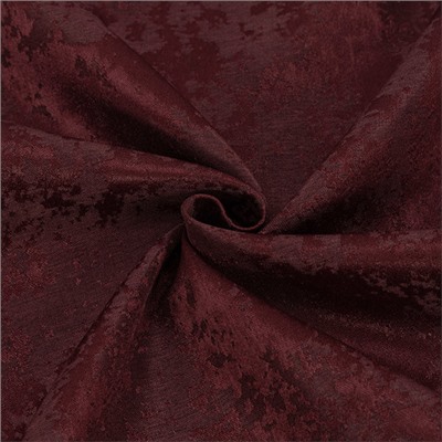 Портьерная ткань на отрез Мрамор 18 цвет бордовый