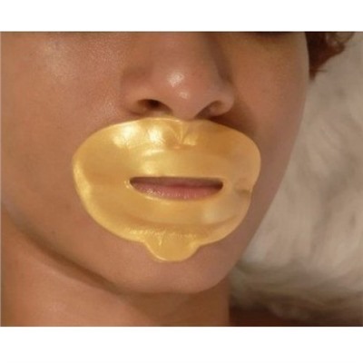 Золотая маска для губ с коллагеном