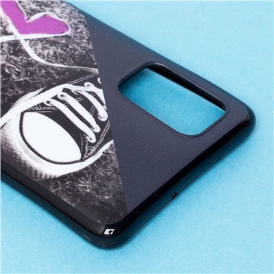 Чехол-накладка SC185 для "Samsung SM-A515 Galaxy A51" (black/purple) (001)