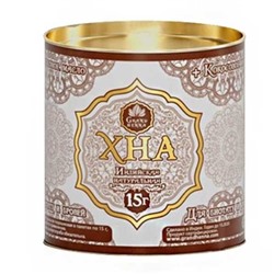 Хна индийская натуральная для бровей и биотату Grand Henna+ кокосовое масло (светло-коричневая) 15 гр