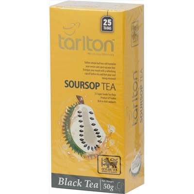 TARLTON. В пакетиках. Черный чай «Саусеп» 50 гр. карт.пачка, 25 пак.