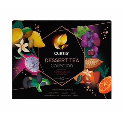 Чай                                        Curtis                                        Кертис Dessert Tea Collection 30 сашет черный (10) 102288