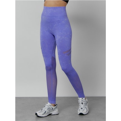 Легинсы для фитнеса женские фиолетового цвета 1004F