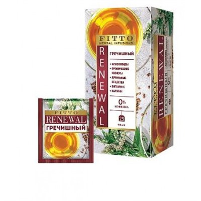 «Fitto», чай травяной Renewal гречишный, 25 пакетиков, 50 гр. KDV
