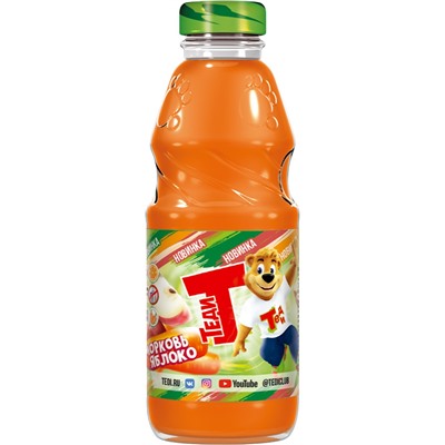 Напитки                                        Теди                                         морковь-Яблоко 300 гр. нектар, ст. (20)