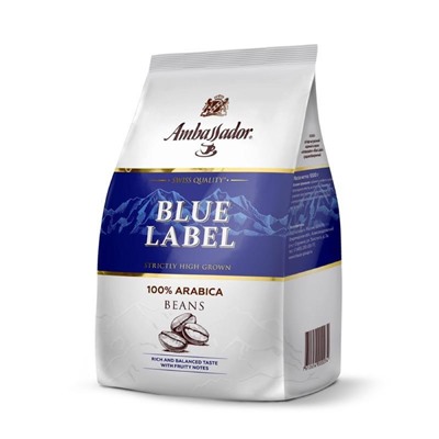 Кофе                                        Ambassador                                        Ambassador Blue Label 1000 гр. зерно пакет (6)
