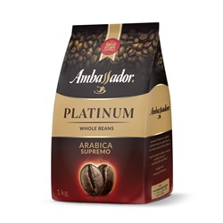 Кофе                                        Ambassador platinum                                        Ambassador Platinum Crema 1000 гр. зерно пакет (6)