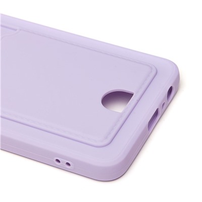 Чехол-накладка SC315 с картхолдером для "Samsung SM-A047 Galaxy A04s" (light violet)