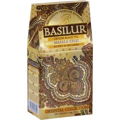 Чай                                        Basilur                                        Восточная коллекция "Масала чай" 100 гр.,черн.с пряностями, картон (12) (70429)