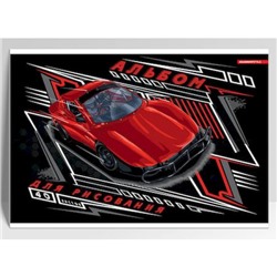 Альбом для рисования 40л "Красная машина" отрывная склейка 13531 Academy style