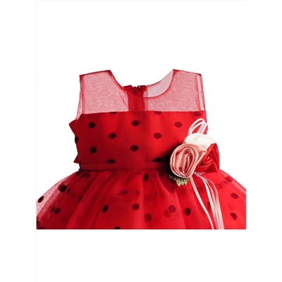 Платье Zoe Flower ZF149 red