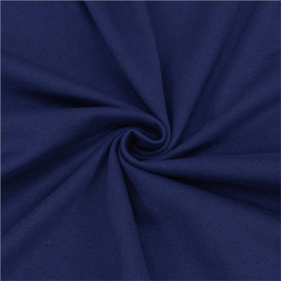 Ткань на отрез кулирка М-2087 цвет темно-синий