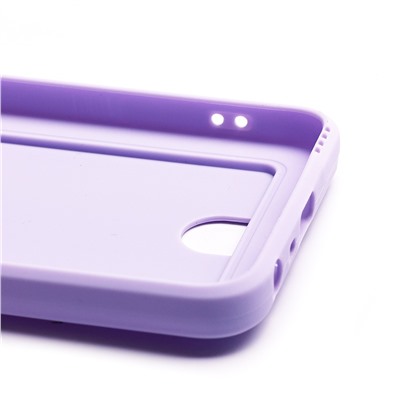 Чехол-накладка SC315 с картхолдером для "OPPO realme C35" (light violet)