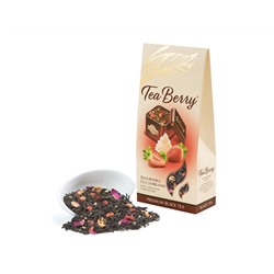 Чай                                        Teaberry                                        "Земляника со сливками" черный 100 гр. картон (12)